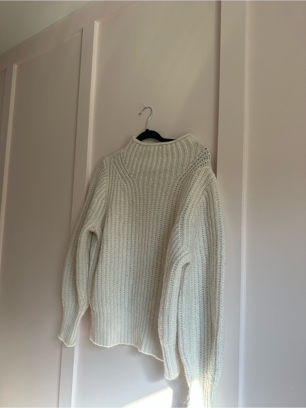 Madewell Cozy Cream Rib-Knit Women’s Sweater